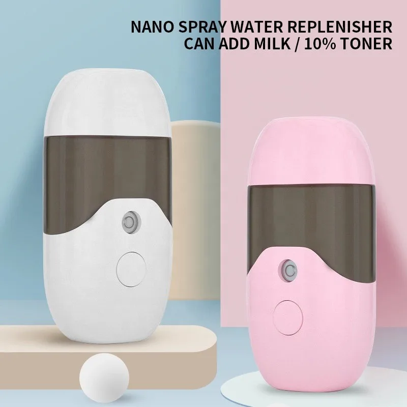 

50ml Mini Nano Water Mist Sprayer Facial Steamer Face Nano Spray USB Nano Facial Steamer Sprayer Mini Portable Air Humidifier