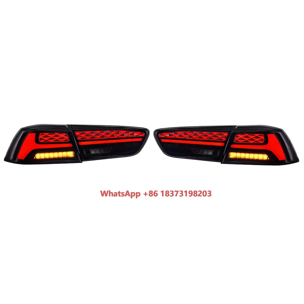 

Pair of Car Tail Light Assembly for Mitsubishi Lancer 2008-2016 LED Brake Signal Light Tuning Parts Car Rear Lamp System