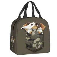 Custom Gizmo Mogwai Gremlins Lunch Bag Resuable Cooler Thermal Insulated Lunch Box for Outdoor Camping Picnic Food Tote Bags