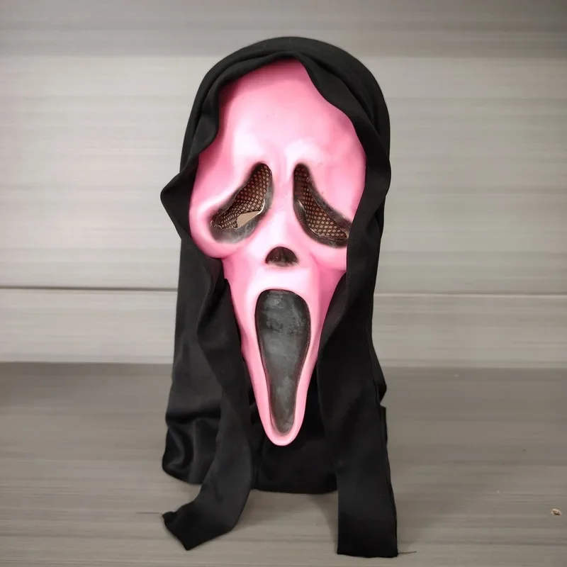 New Ghost Face Scream Movie Horror Mask Halloween Killer Scary Headgear Mask Cosplay Adult Costume Accessories Props Suit Gift