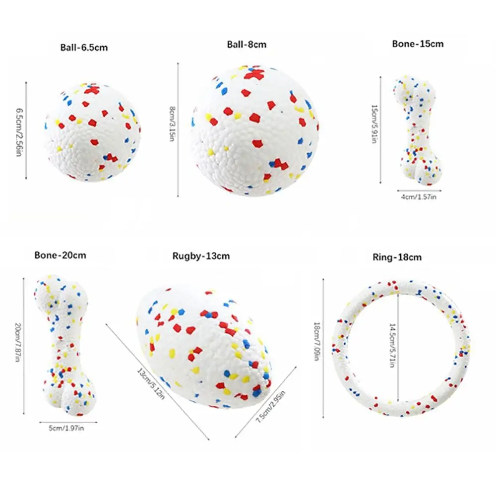 Bite Resistant Solid Dog Ball Toys for Small Dogs High Elasticity E-TPU Pet Chew Ball Toy Non Squeak Interactive Puppy Toy - Image 6