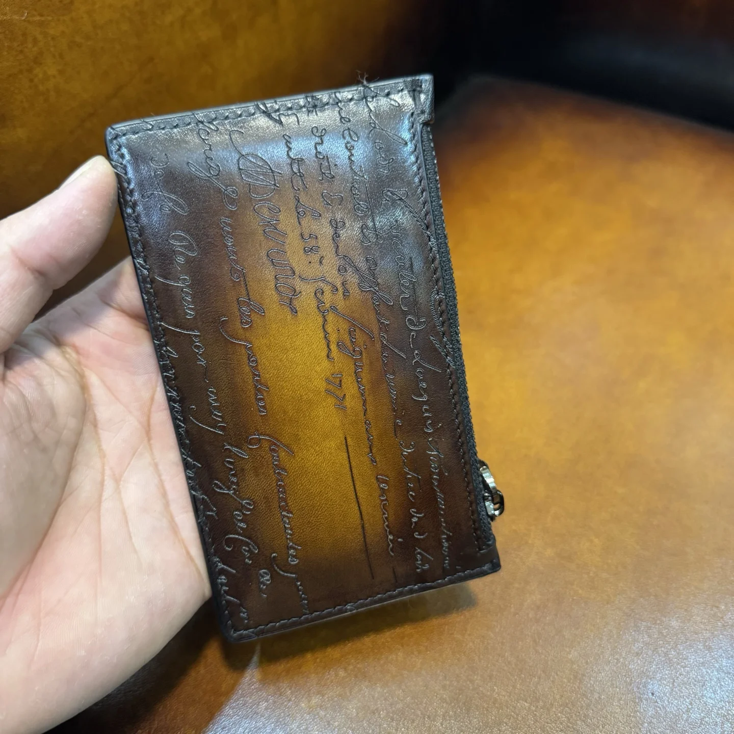 DIMY 2025 Card Pack Men's Ultra Thin Leather Folding Card Holder Business Card Holder Multi slot Bank Card