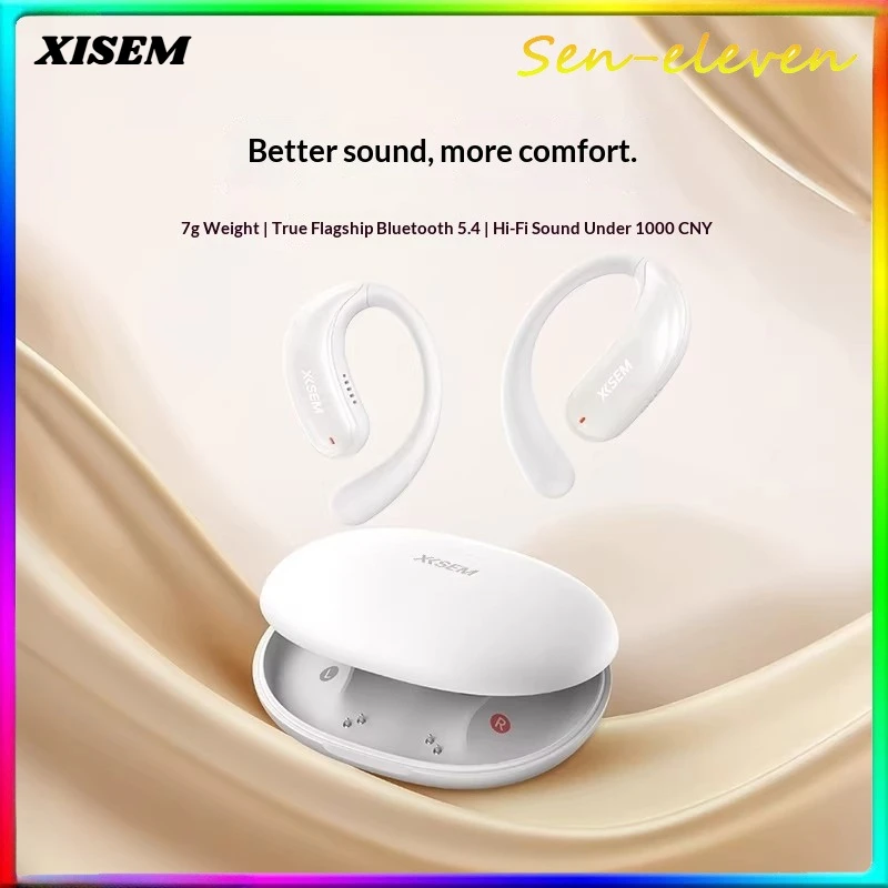 

XISEM Olite2 Open Ear Wireless Bluetooth Headphones, Over-Ear Sports Headset, HiFi Stereo Sound