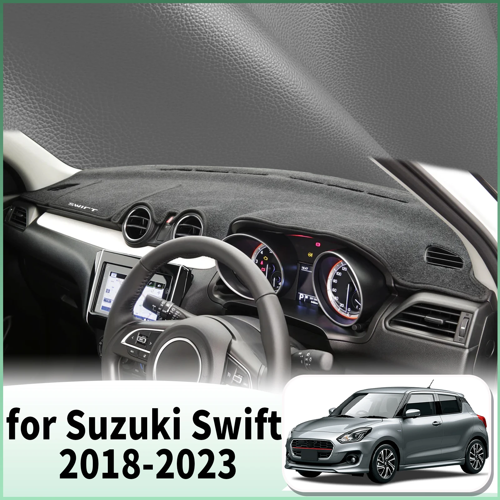 

Подходит для Suzuki Swift 2018 2019 2020 2021-2023, автомобильные аксессуары, солнцезащитный козырек для приборной панели, защитный ковер, коврик для приборной панели