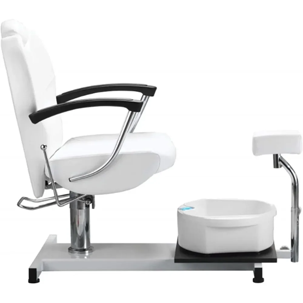 Pedicure Chairs，Adjustable Sitting Height with Foot Massage Basin for Hydrotherapy Pedicure Chairs