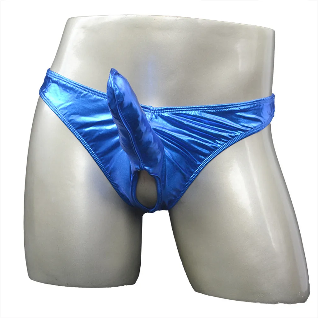 

Sexy Erotic Thongs Elephant Nose T-Back Temptation Men Underpants Bulge Pouch Ropa Interior Hombres Hollow Out Cueca 2023