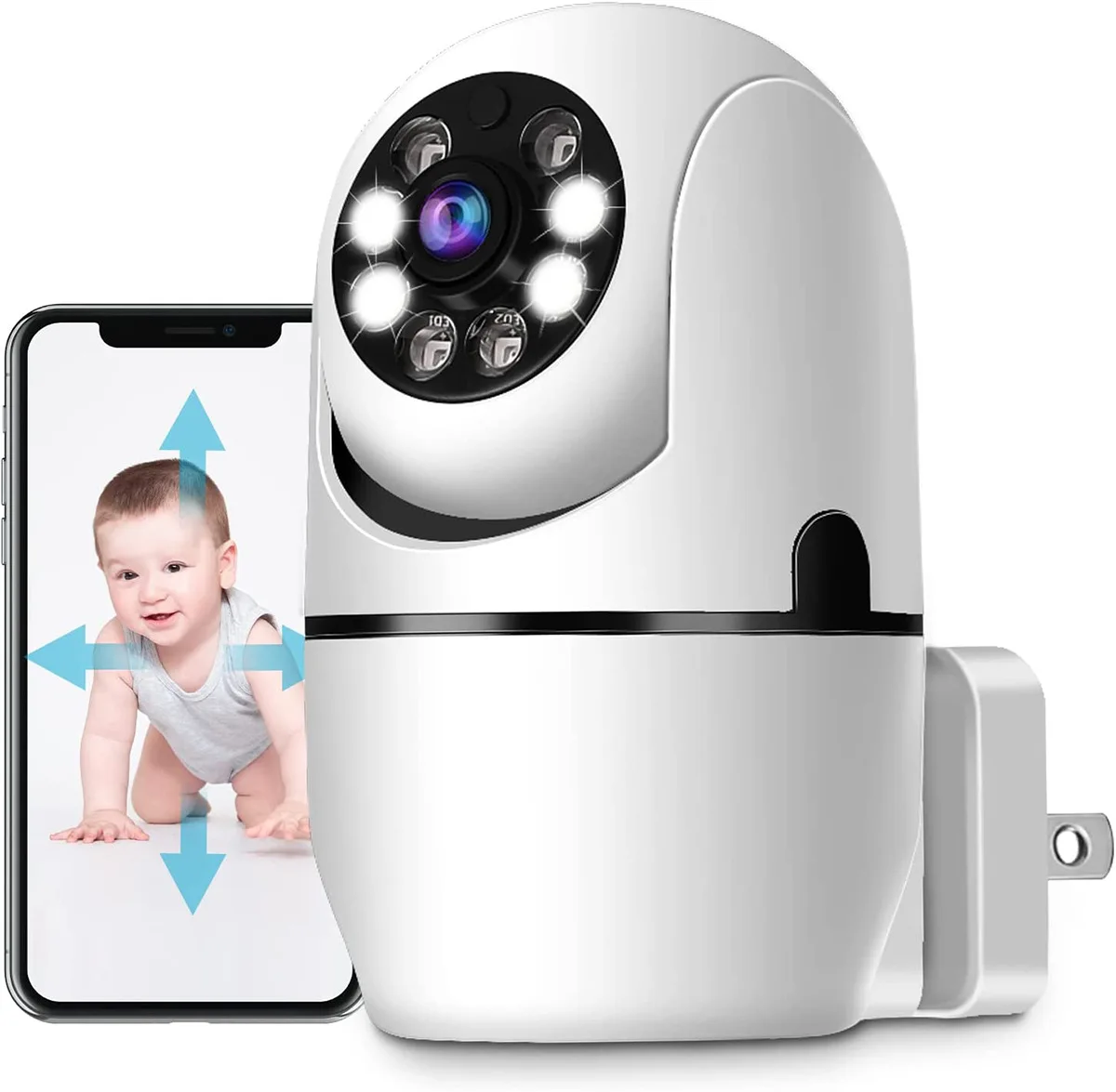 

2MP 1080P P2P Wireless PTZ IP Dome Camera Full Color AI Humanoid Detection Auto Tracking Security CCTV Baby Monitor