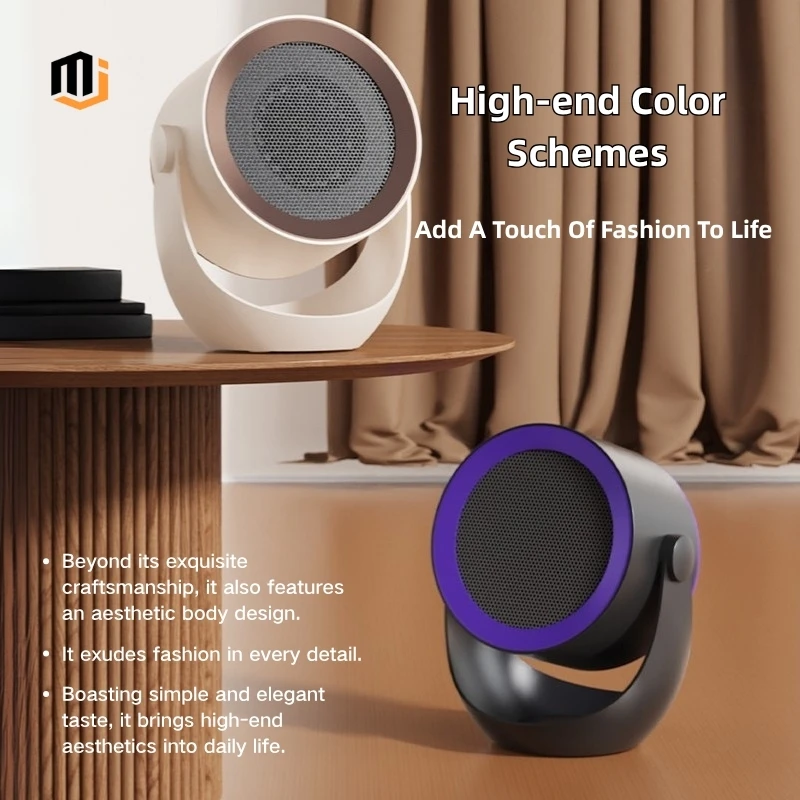 مروحة سخان سطح المكتب المحمولة MJ 500W - أجهزة منزلية لتدفئة الشتاء منخفضة الاستهلاك لتدفئة غرفة المكتب المنزلي