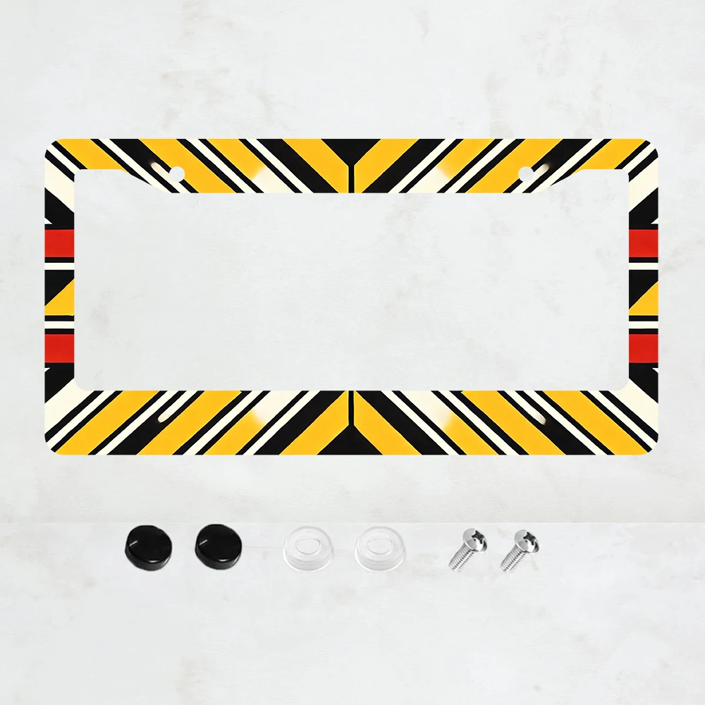 

Рамка для номерного знака из алюминия с флагом штата Мэриленд, 1 шт. — стандартный размер США, декоративный кронштейн для автомобильного номерного знака, 2 отверстия для декора автомобиля