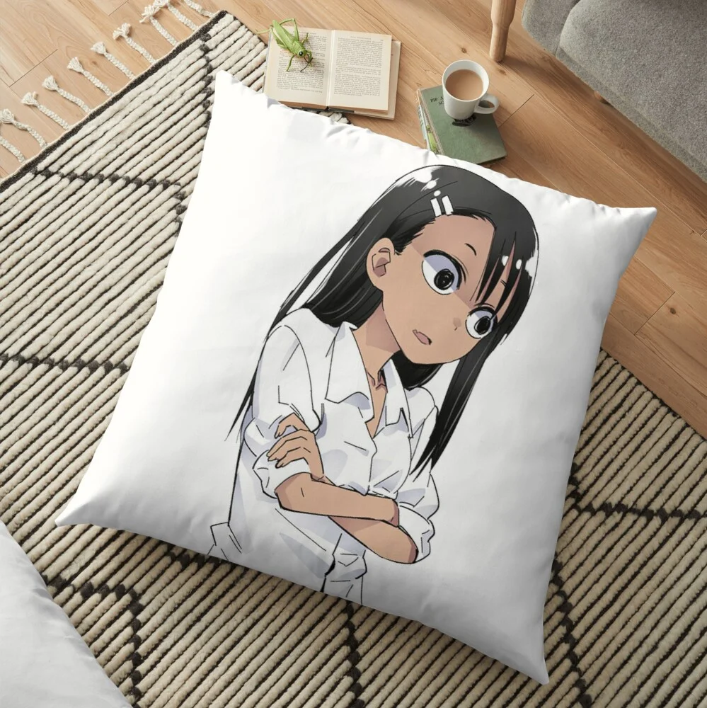 Don't Toy with Me Miss Nagatoro / Ijiranaide Nagatoro San Nagatoro Decoration Pillow Case Waist Throw Cushion Cover Home Decor