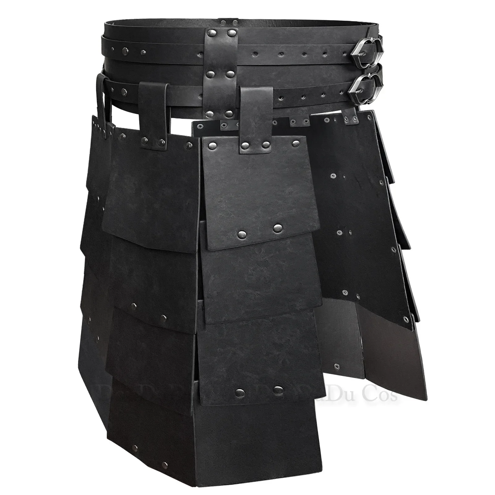 Man Medieval Leather Thigh Medieval Thigh Guard Waist with Belt Medieval Skirt for Halloween Cosplay Costumes For Men