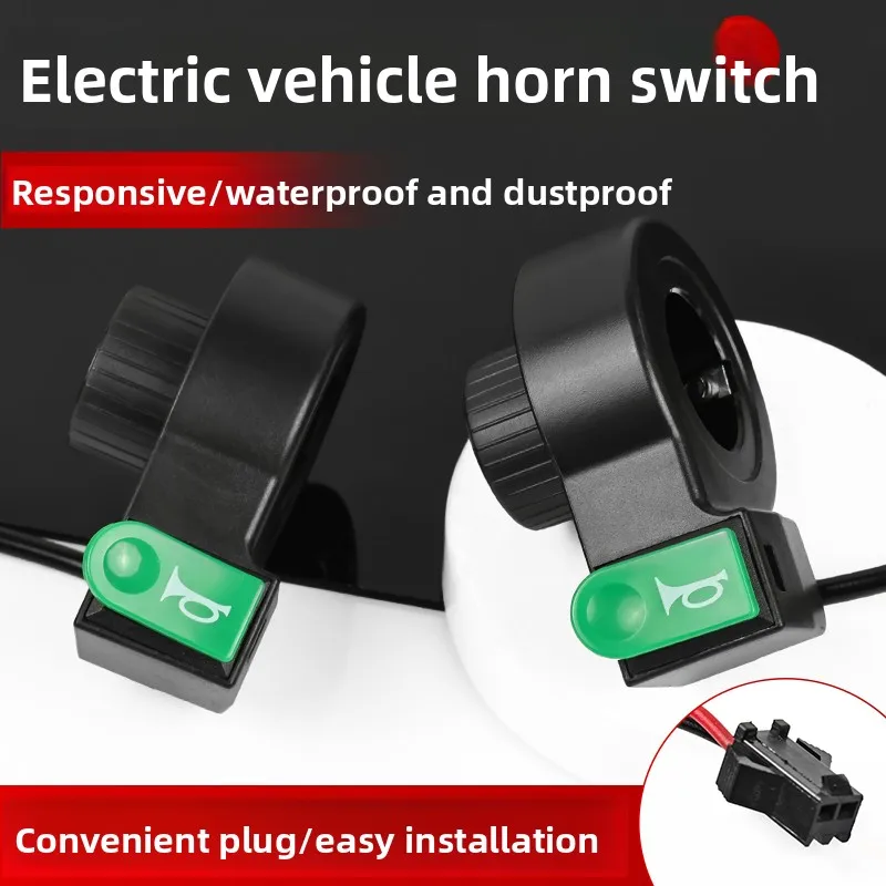 

Universal Motorcycle Electric Bike Horn Switch Button Handlebar Control Switch for Scooter E-Bike Motorbike Replacement Parts.