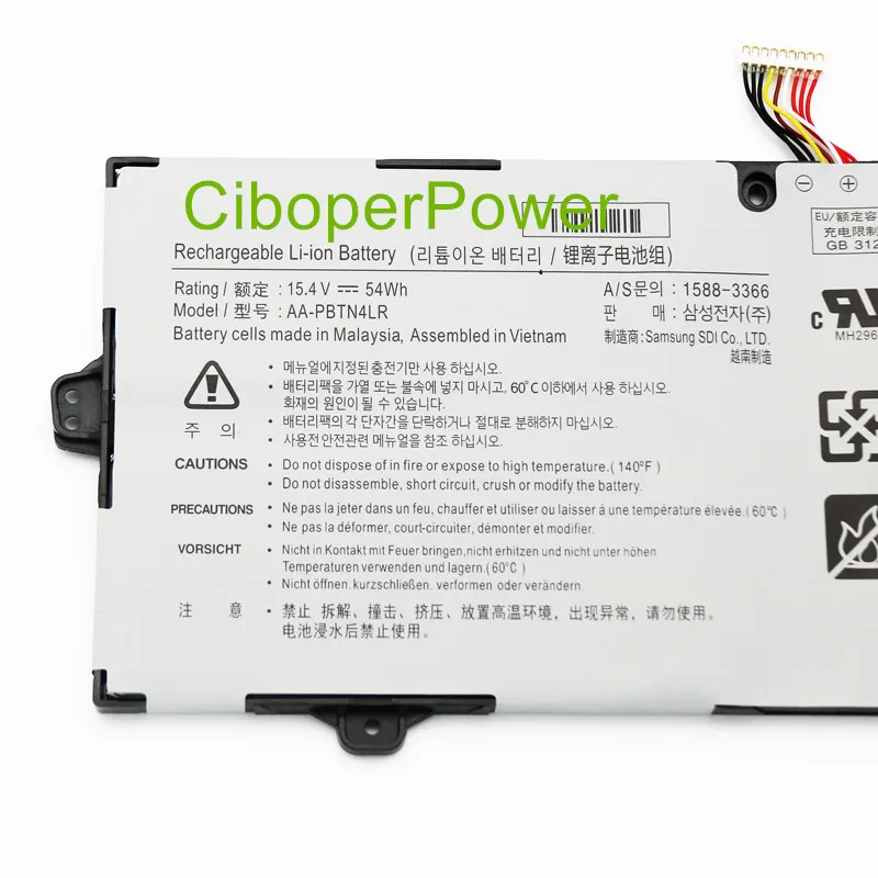 AA-PBTN4LR-batería para ordenador portátil, para BA43-00, NOTEBook 9 PRO 15, NP940X5N, NT950QAA, NP940X5M-X02US