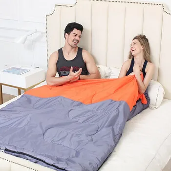 1 pcs Large Size Double Sleeping Bag Warm Hollow Cotton for Outdoor