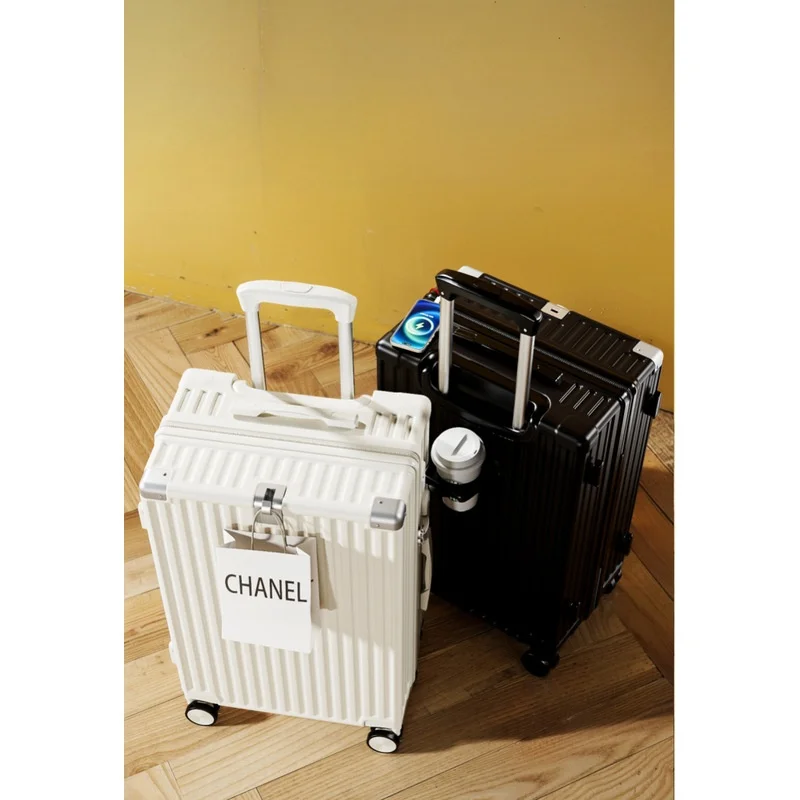 small-8-inch-lage-carry-on-suitcase-lightweight-travel-bag-men's-password-box-abs-pc-material-casual-sle-pure-color-pat