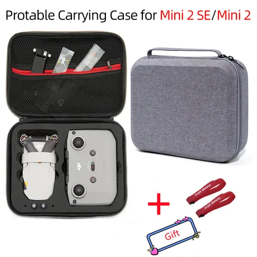 Imagen 2 del producto Bolso portátil a prueba de golpes para DJI Mini 4K/DJI Mini 2/Mini 2 SE, Estuche de transporte, bolsa de almacenamiento de accesorios de Control remoto para Dron
