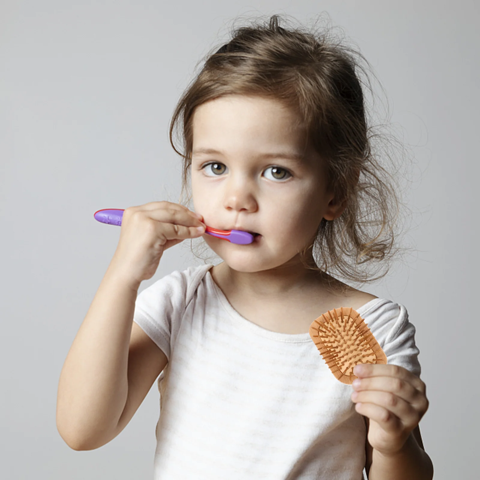 

Щетка для волос премиум-класса с аэрогрированной подушкой для женщин — бесплатная укладка с деревянными иглами, подходящая для любителей тонкого волос