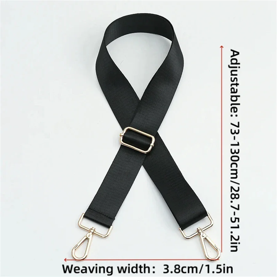 Sangle de sac à bandoulière de remplacement pour porte-documents pour hommes, sacs à bandoulière réglables noirs pour femmes, accessoires de sac