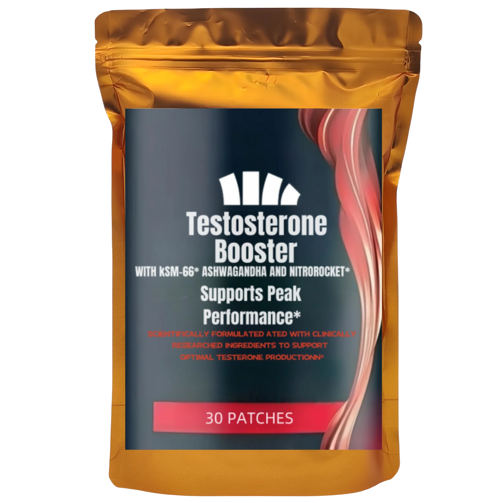 30 Patches Testosterone Booster For Men With Horny Goat Weed, Maca Root Transdermal Patches Energy Stamina Strength