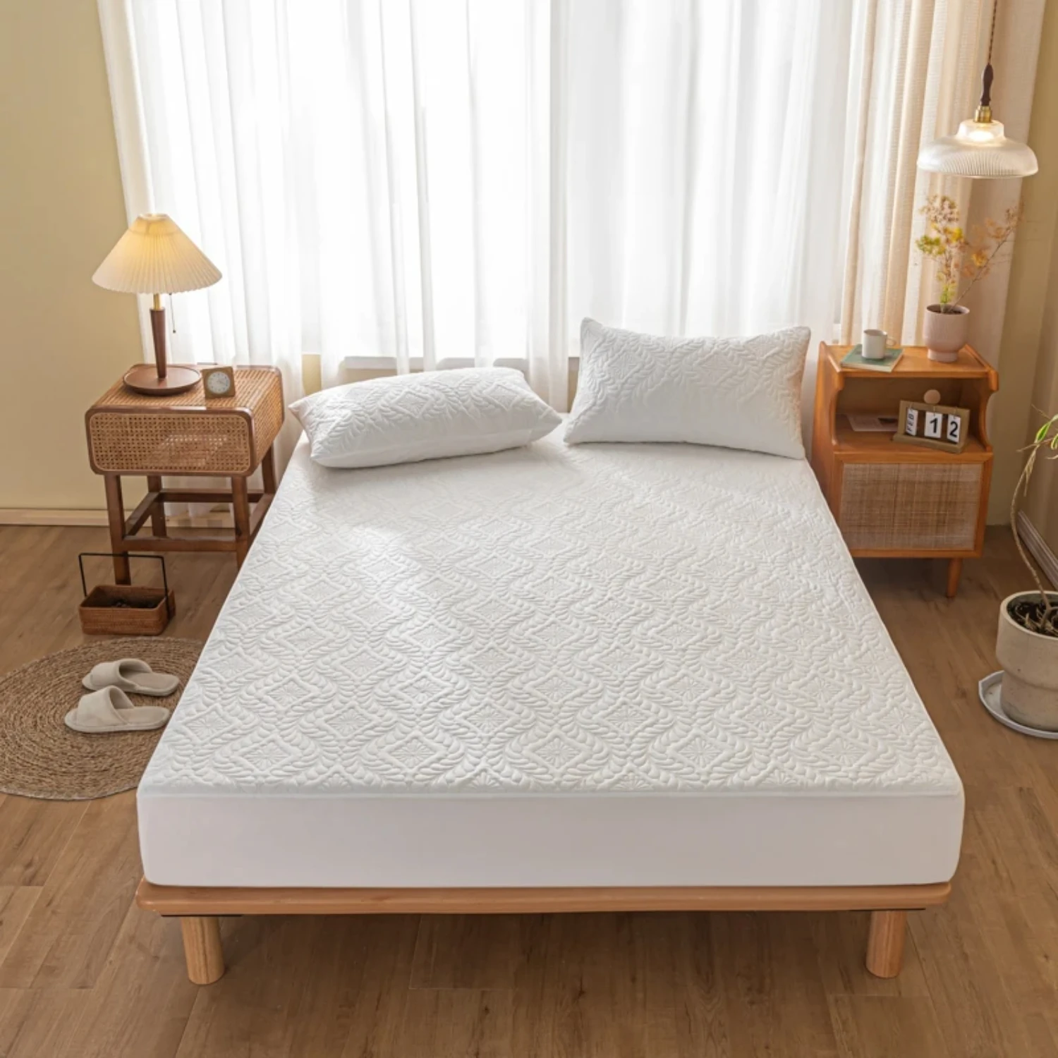 Transform your bed into a plush and tranquil sanctuary with our durable and soft Ultimate Mattress Protector Covers. Say goodbye