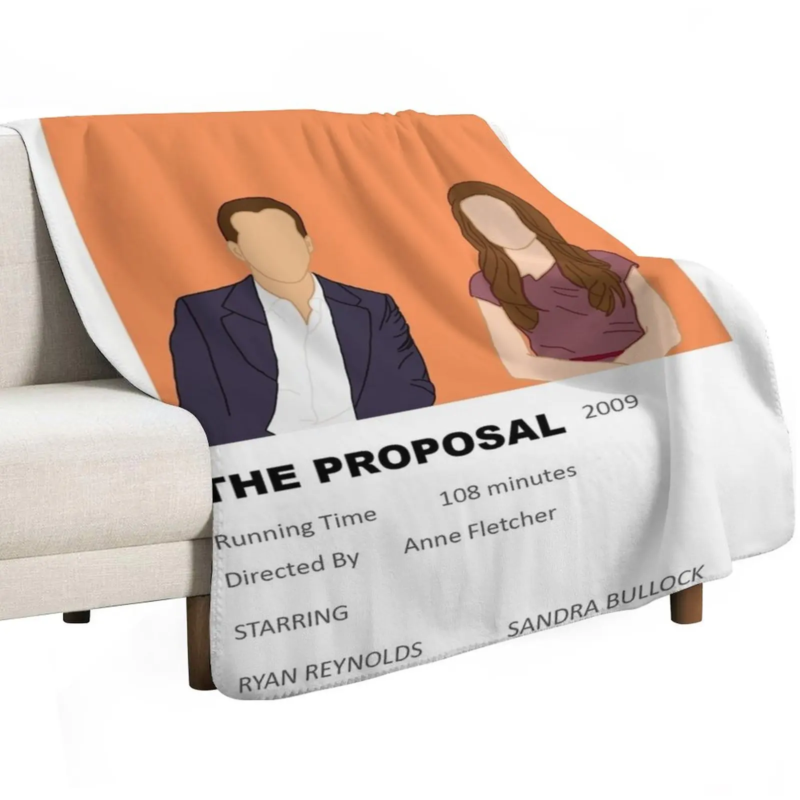 The Proposal Minimalist Movie Poster Throw Blanket Decorative Throw Beautifuls Plush Flannels Heavy Blankets For Baby Blankets