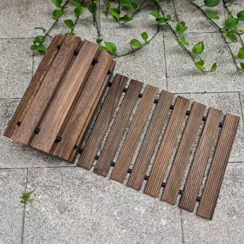 

8-футовая деревянная садовая дорожка, свернутая дорожка для патио для заднего двора, лужайки, уличного пляжа, свадьбы, декоративная устойчивая к атмосферным воздействиям доска
