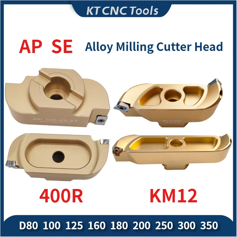 

Bridge BAP 400R 50 22 27 AP SE Milling Cutters Tools 90° KM12 APKT1604 SEHT1204 two edged aluminum alloy milling cutter head