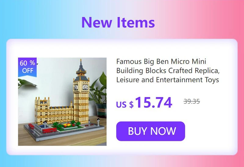 KNEW BUILT Gift Pink Castle Model Kits Toys Microblock Building Blocks for Adults Princess Kids Castles Architecture Set Bricks