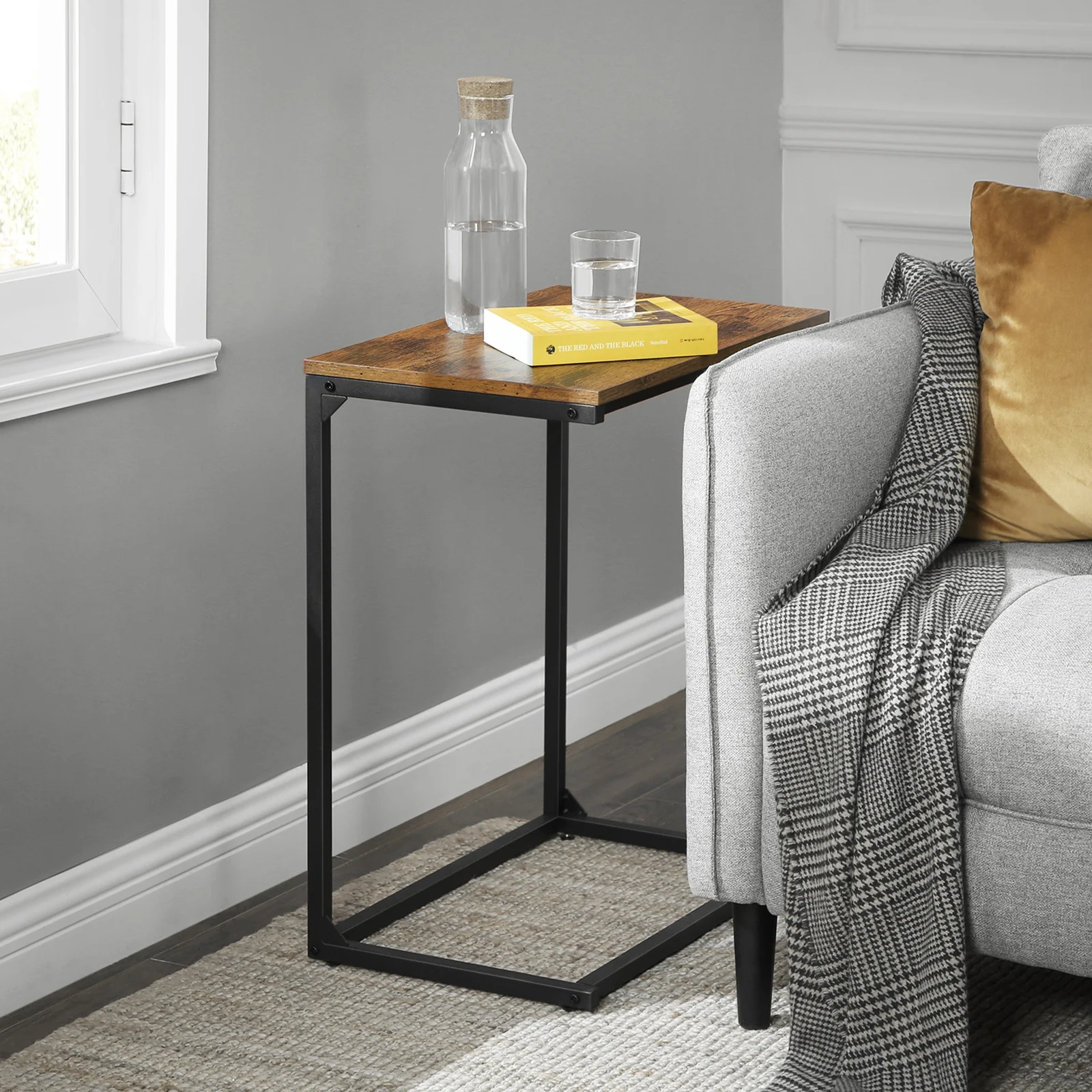 Industrial coffee table simple structure bedroom small sofa side table