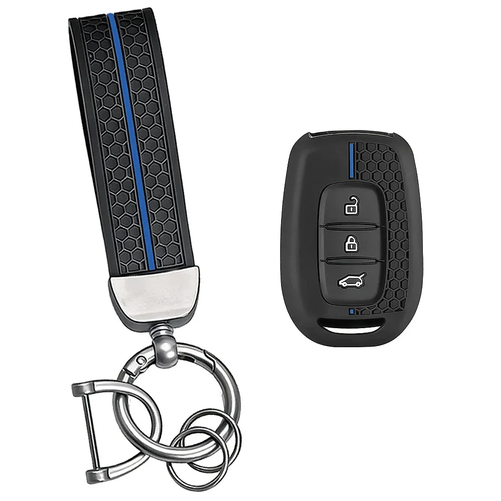 3 Button Waterproof Silicone Key Cover Fob Holder For Renault Kwid Symbol Dacia Logan Sandero Duster 2016-2018 Remote Protector