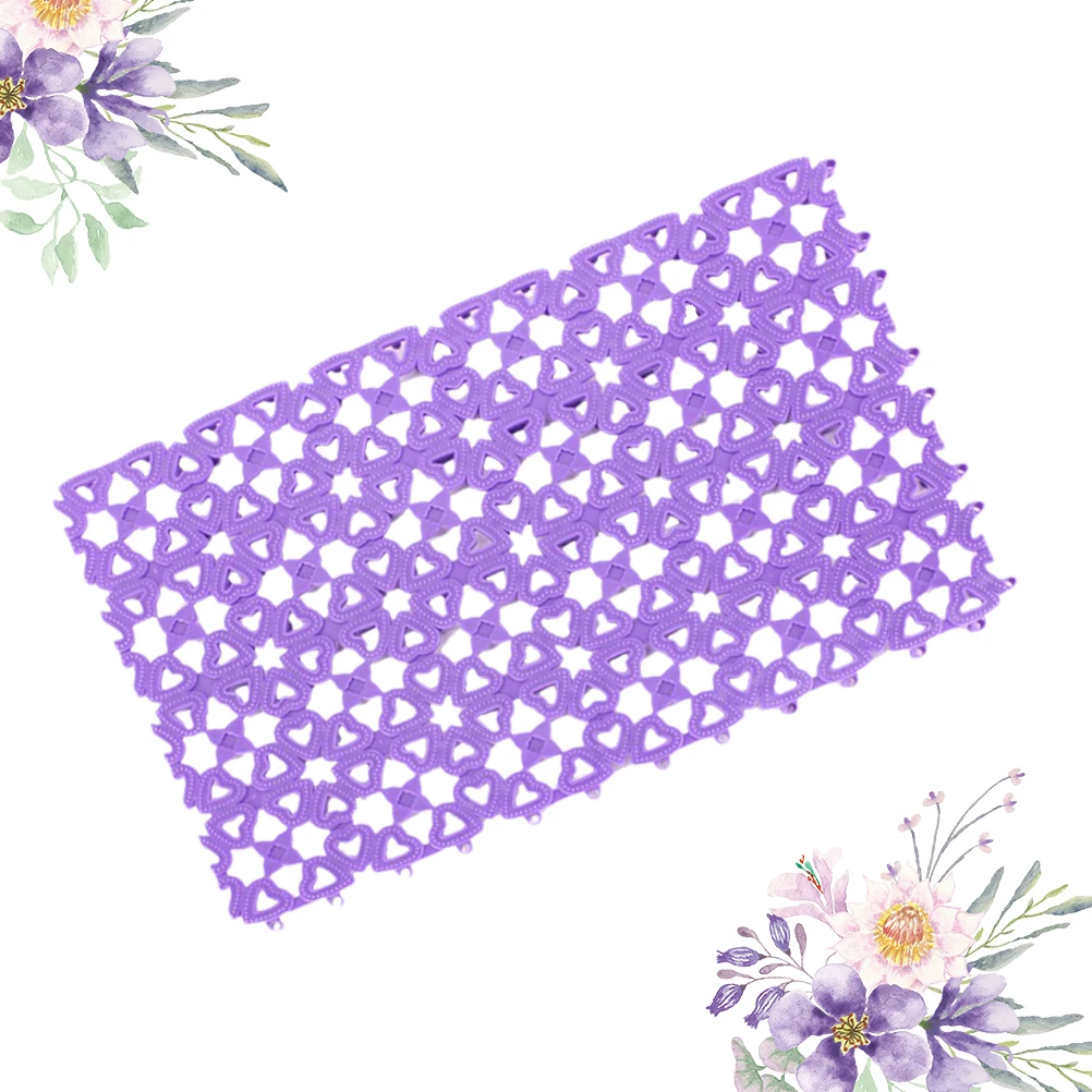 

3pcs Breathable Hollow Design Drainage Floor Pad For Dog Pets Non-Slip Dog Cage Mat Bathroom Pet Cage Mat Pool Use