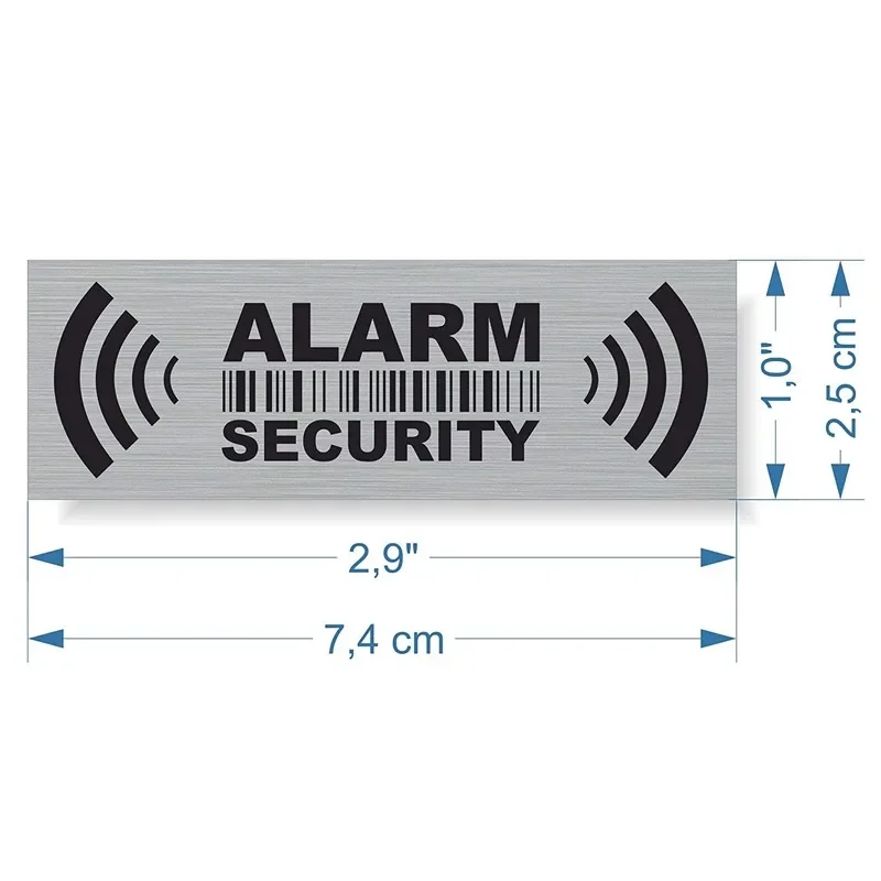 Surveillance Security Alarm Warning Sticker Waterproof Vinyl Decal for Window Door Home Safety Protection Sign Label
