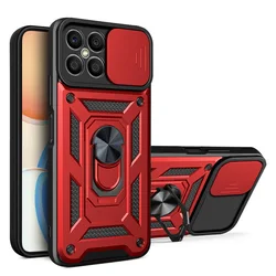 Etui ochronne na aparat do Honor X7A X8A X8 X9 X7 X6 Honor 70 50 X30 X30i 50 SE Armor Hybrid Ring Back Cover Fundas