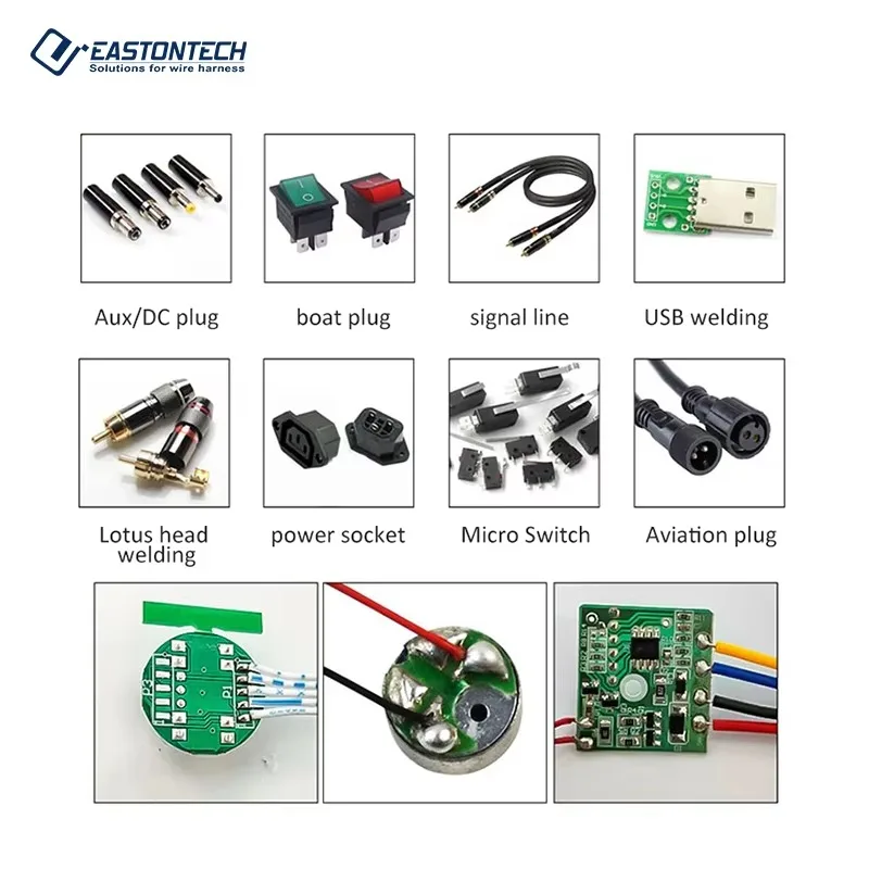 Small Tin Solder Machine EW-6015 Semi-Auto Soldering & USB Welding Point Machine