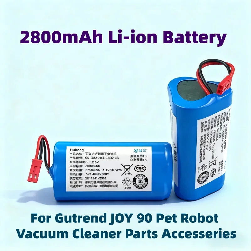 

Новый литий-ионный аккумулятор емкостью 2800 мАч для робота-пылесоса Gutrend JOY 90, запчасти и аксессуары