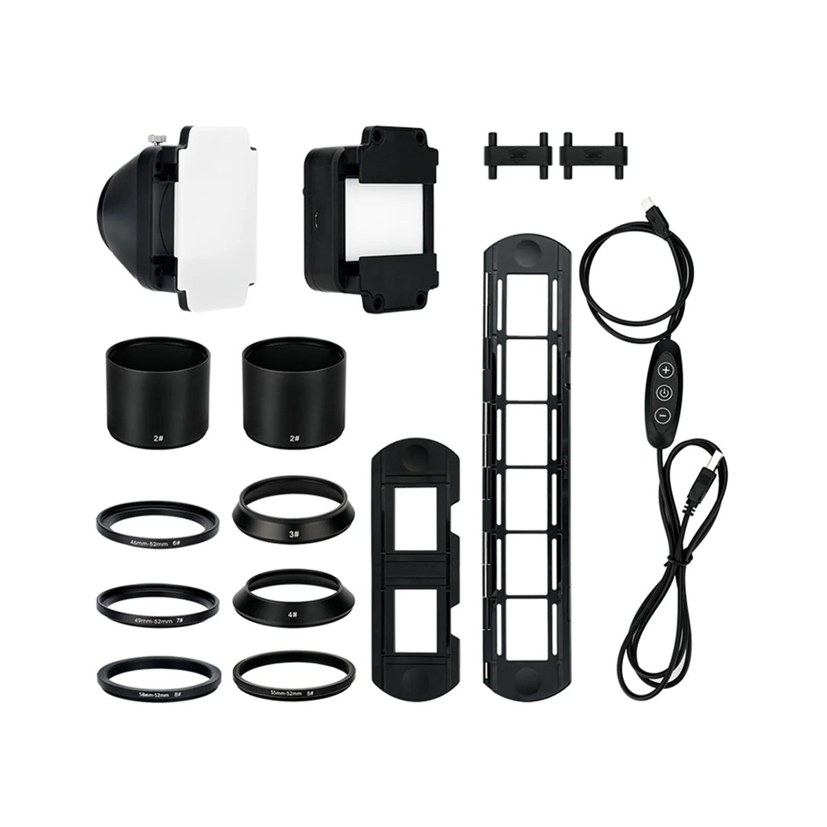 스캐너 복사 필름을 디지털 변환기 키트에 대한 LED 조명이있는 새로운 기술 35mm 네거티브 필름 디지털화 어댑터 세트