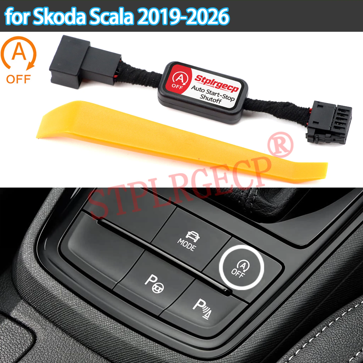 For Skoda Scala 2019 2020 2021 2022 2023-2026 Car Automatic Stop Start Engine System Off Device Control Sensor Switch Relay