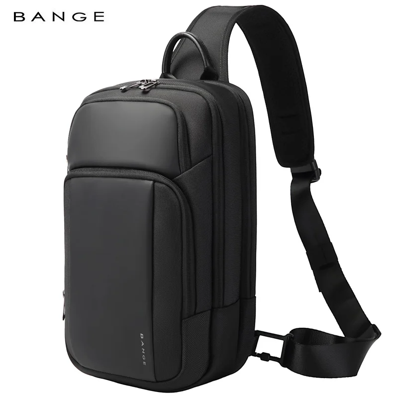 

Модная мужская сумка BANGE с защитой от кражи, эстетичные сумки для мужчин, водонепроницаемая сумка на плечо, мужская нагрудная сумка, легкая сумка-слинг