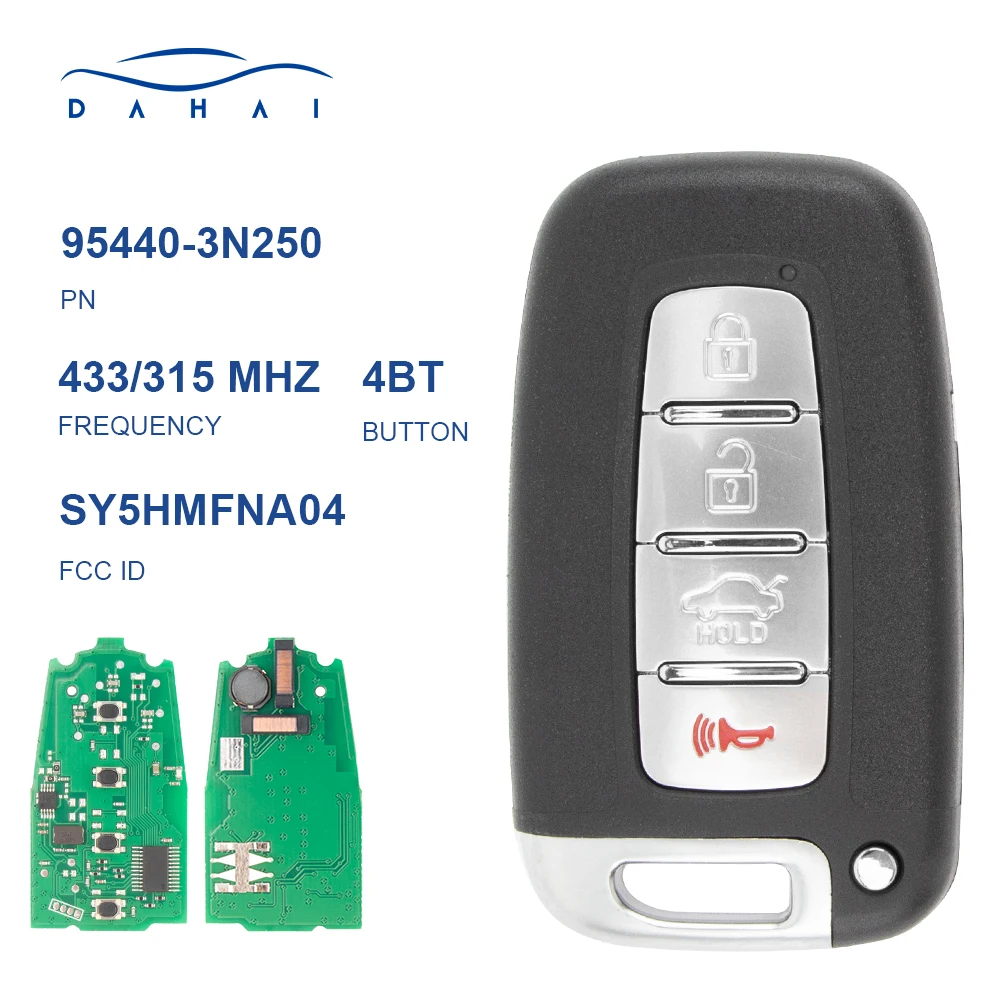 

dahai car 315/433MHz Car Remote Smart Key Fit for KIA Soul Sportage Sorento Mohave K2 K5 Rio Optima Forte Cerato SY5HMFNA04 ID46