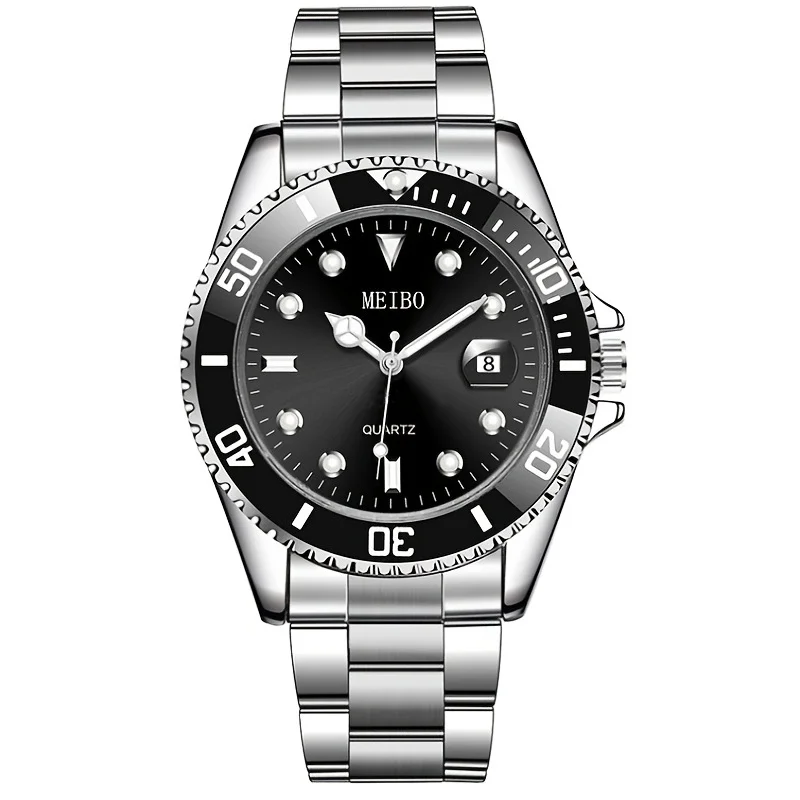 Luxury Men's Silver Stainless Steel Automatic Watch