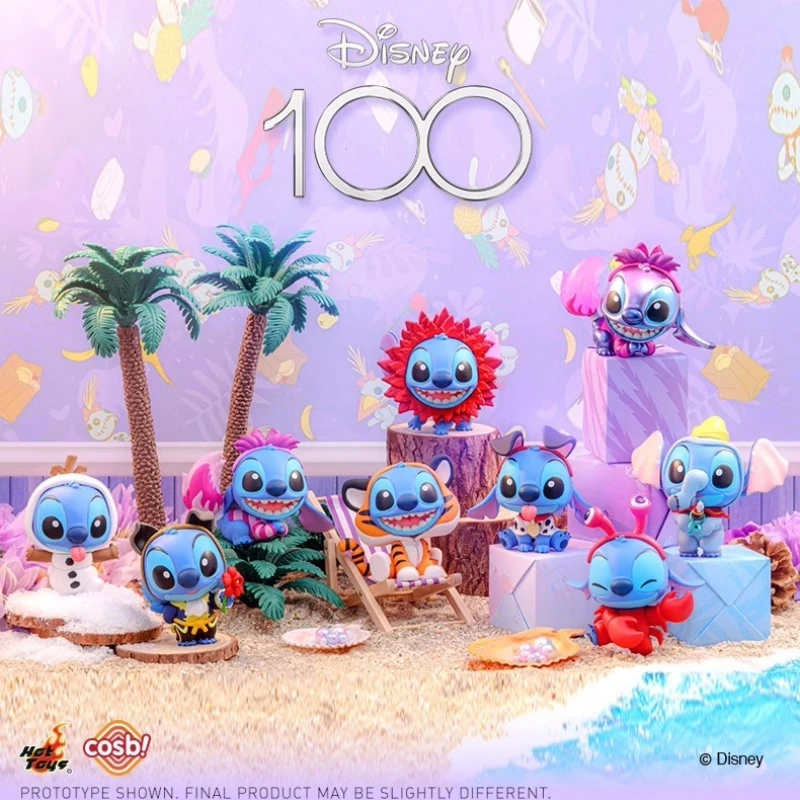 OFFICIAL Hot Toys Disney 100 Stitch COSBI Cute Figures Blind Box Exclusive Collectible Christmas Gifts