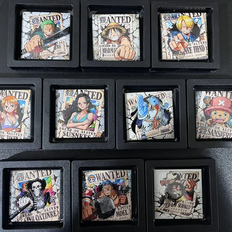 

One Piece Ceramic Relief Refrigerator Magnet Animation Collection Reward Gift Creative Home Accessories Decoration