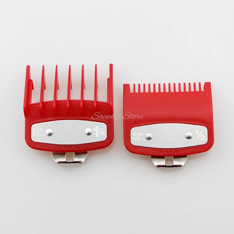 2/3/4 stücke Für Wahl Universal Haar Clipper Grenze Kamm Schwarz Transparent Rot Guide Trimmer Wachen Befestigung 1,5mm 3mm 4,5mm 6mm