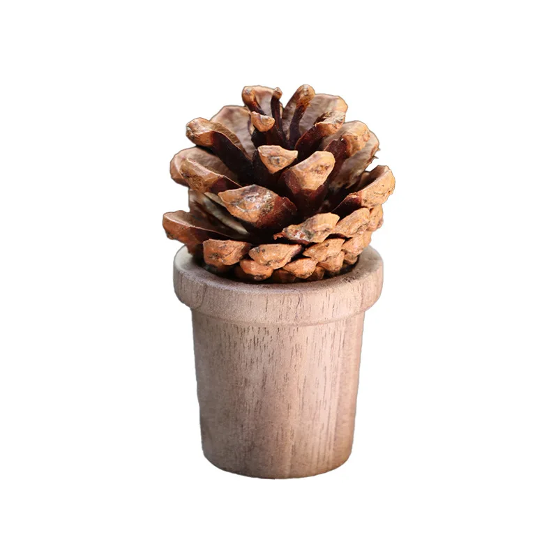 Wooden Nut Diffuser for Essential Oils - Car Air Freshener Aromatherapy Decor, Natural Wood Scent Diffuser Desktop Ornament