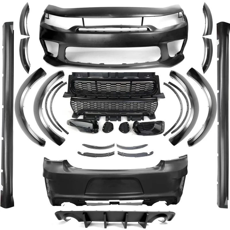 High Quality SRT Style Wide Body Kit Exterior Classic Tuning Auto Parts Fit for Charger 2015‑2020