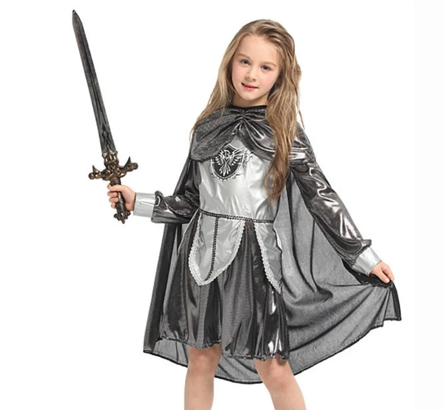 Enfants chevalier médiéval fille Cosplay gladiateur Champion garçon Costume pour Halloween pourim carnaval