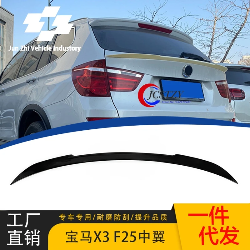 

for BMW F25 x3 Spoiler 2011-2017 ABS Material Car Rear Wing Trim Primer Color Middle Spoiler