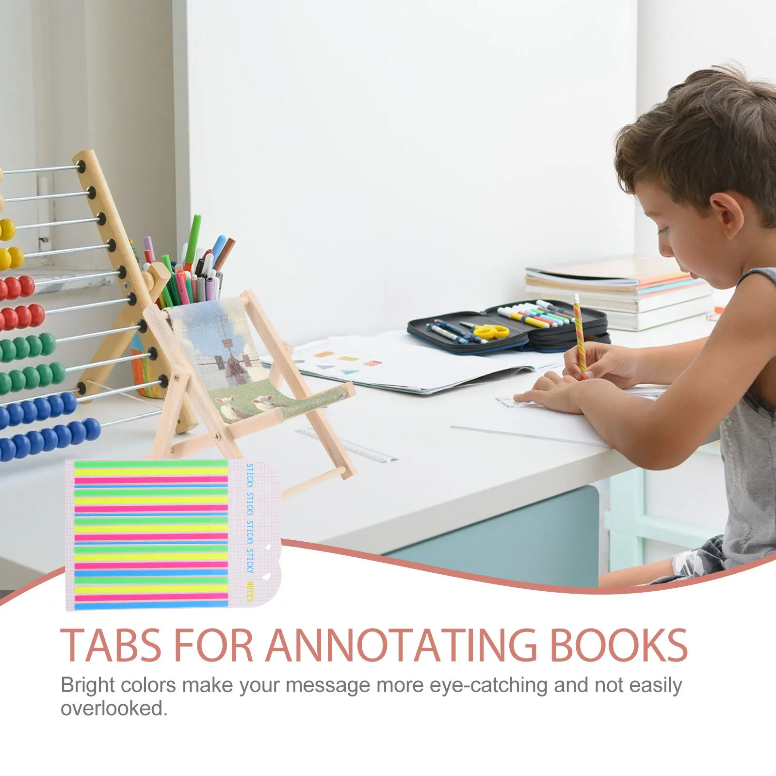 

4 Books Long Transparent Highlight Strips Portable Page Markers Reading Aids Dyslexia Focus Practical Gift Office Products