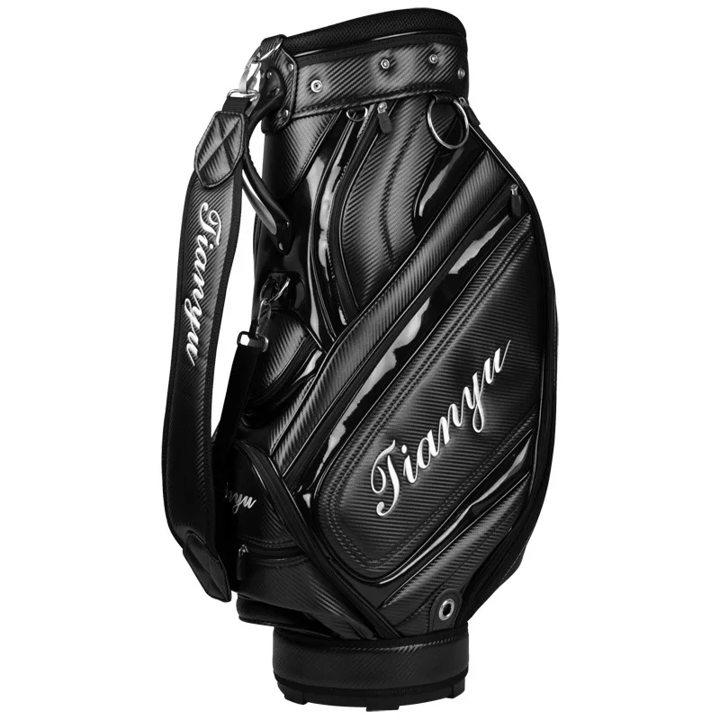 Large Capacity Golf Bags Multi-Functional Golf Standard Ball Bags PU Waterproof Stand Package Can Put All Set of Clubs