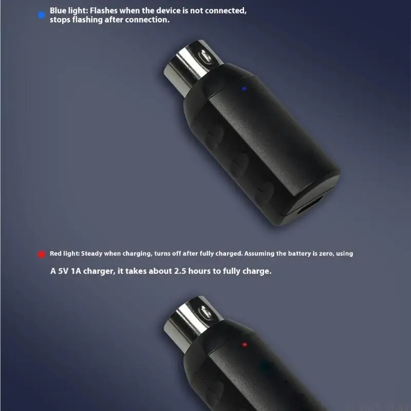 M5TC Wireless Midi Receiver/Transmitter Professional 2.4GHz Rechargeable Adapter Transmission System Adapter Enduring